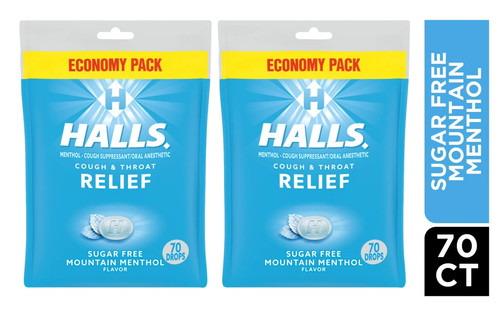 Halls relief mountain - relief, menthol